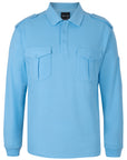 JB'S Wear L/S 250 Epaulette Polo -(210EL)