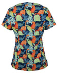 JB's Wear Ladies Scrub Top Printed -(4STP1)