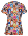 JB's Wear Ladies Scrub Top Printed -(4STP1)