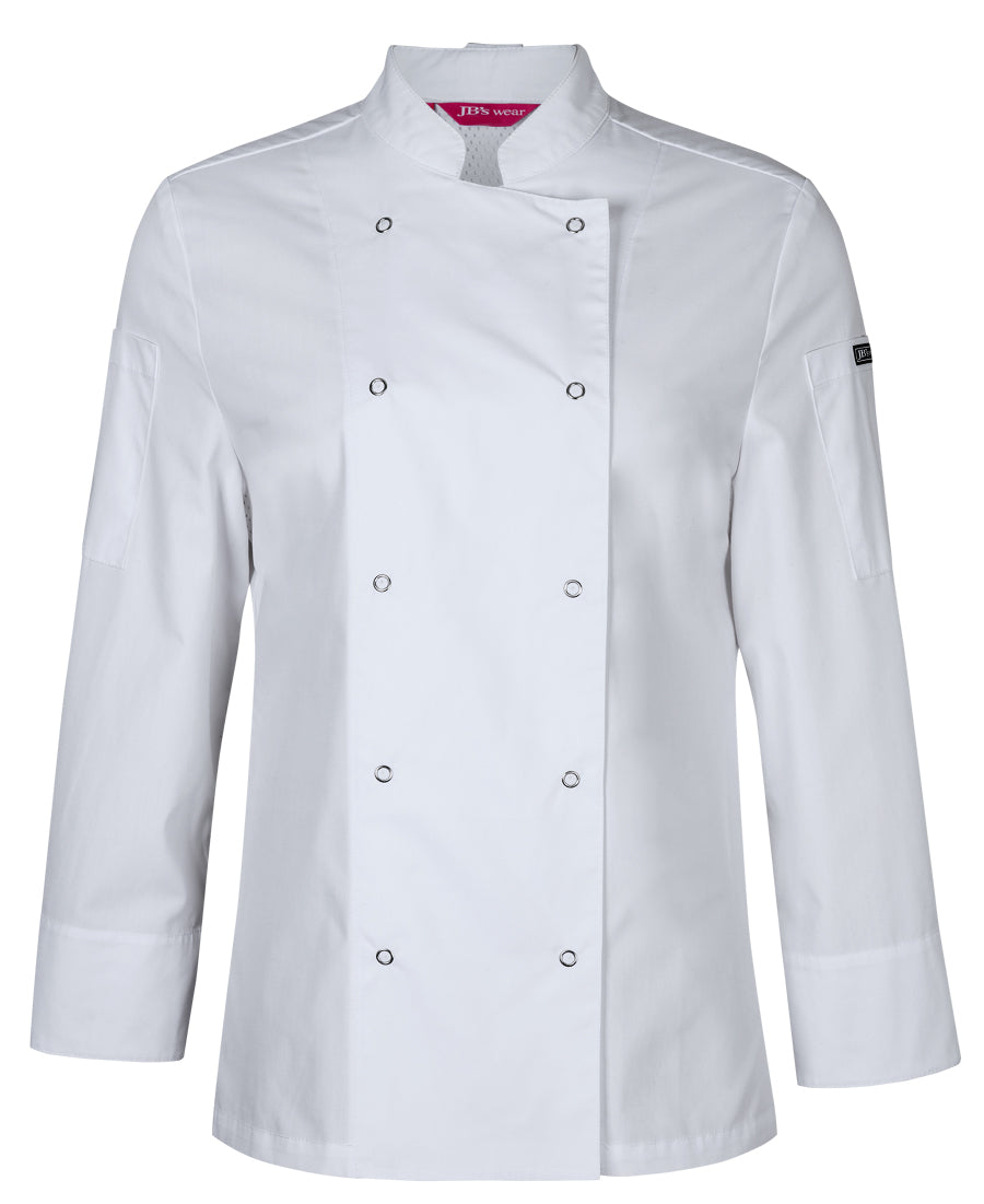 JB&#39;S Wear Ladies L/S Snap Button Chef Jacket (5CJL1)