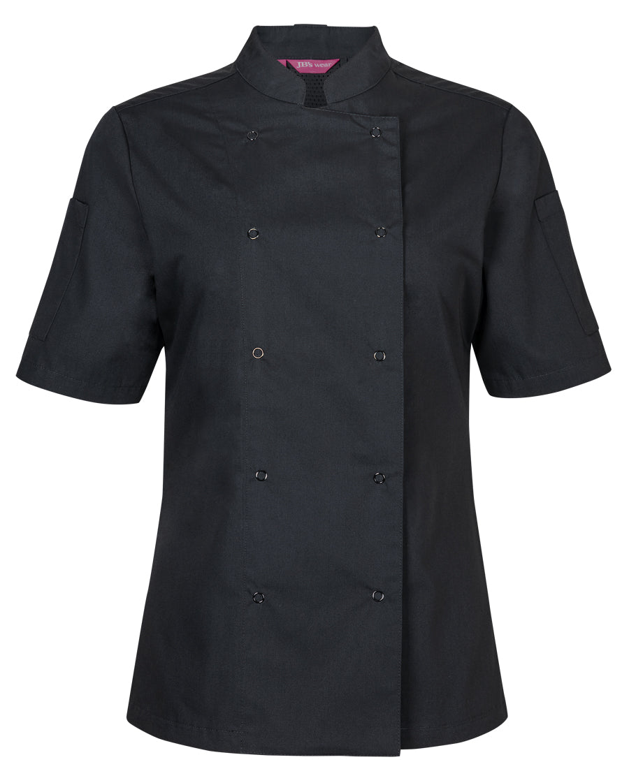 JB&#39;S Ladies S/S Snap Button Chef Jacket (5CJS1)