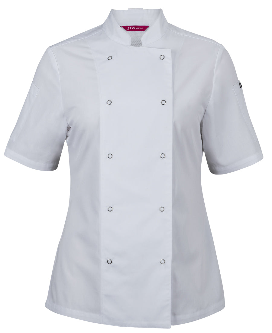 JB&#39;S Ladies S/S Snap Button Chef Jacket (5CJS1)
