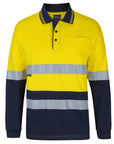 JB's Wear Hi Vis (D+N) L/S Cotton Polo (6DCPL)