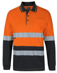 JB's Wear Hi Vis (D+N) L/S Cotton Polo (6DCPL)