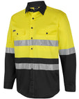JB's Wear Hi Vis (D+N) L/S Stretch Work Shirt With Tape (6DSWL)