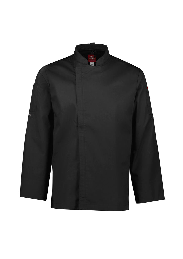 Biz Collection Mens Alfresco Long Sleeve Chef Jacket-(CH330ML)