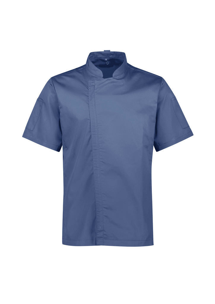 Biz Collection Mens Alfresco Short Sleeve Chef Jacket-(CH330MS)