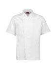 Biz Collection Mens Alfresco Short Sleeve Chef Jacket-(CH330MS)