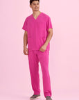 Biz Care Unisex Pink Scrub Pant (CSP102UL)