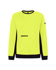 King Gee Hi Vis Spliced Crew Neck Fleece (K55062)