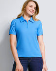 Biz Collection Womens Micro Waffle Short Sleeve Polo (P3325)