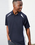 Biz CollectionMens Splice Short Sleeve Polo (P7700)