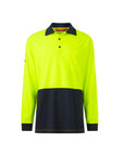 Hard Yakka Men's Long Sleeve Hi Vis Polo (Y19617)