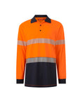 Hard Yakka Men's Long Sleeve Hi Vis Taped Polo (Y19619)