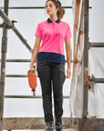 Syzmik Womens Hi Vis Basic Short Sleeve Polo (ZH731)