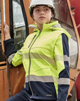 Syzmik Womens Streetworx 2 In 1 Stretch Softshell Jacket-(ZJ753)