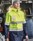 Syzmik Womens Hi Vis Ultralite Waterproof Jacket-(ZJ757)