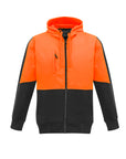 Syzmik Unisex Hi Vis Full Zip Hoodie (ZT485)