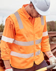 Syzmik Unisex Hi Vis VIC Rail Zip Vest (ZV687)