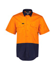 Syzmik Mens Hi Vis Short Sleeve Shirt -(ZW115)