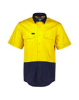 Syzmik Mens Hi Vis Short Sleeve Shirt -(ZW115)