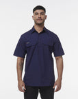 King Gee Workcool Vented Closed Front Shirt Short Sleeve (K14032)