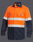 King Gee Shieldtec Lenzing Fr Hi-Vi S Spliced LS Shirt T -(K84000)