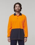 Hard Yakka Men's Long Sleeve Hi Vis Polo (Y19617)