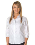 DNC Ladies Tonal Stripe 3/4 Sleeve Shirts (4236)