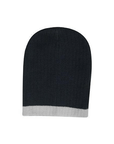 Headwear Two Tone Cable Knit Beanie - Toque (4195)