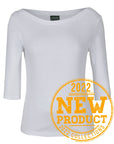 JB's Wear C of C Ladies 3/4 Sleeve Boat Neck Tee (1BT3)