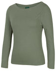 JB's Wear C of C Ladies L/S Boat Neck Tee (1BTL)