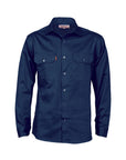 DNC Cotton Drill L/S Work Shirt - Long Sleeve (3202)