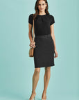 Biz Corporate Womens Multi-Pleat Skirt (20115)