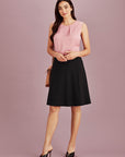 Biz Corporate Womens Bandless Flared Skirt (20718)