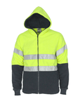 DNC Hivis full zip polar fleece hoodie with CSR R/tape (3926)