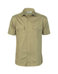 DNC Cotton Drill S/S Work Shirt - Short Sleeve (3201)
