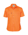 DNC Cotton Drill S/S Work Shirt - Short Sleeve (3201)