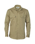 DNC Cotton Drill L/S Work Shirt - Long Sleeve (3202)