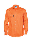 DNC Cotton Drill L/S Work Shirt - Long Sleeve (3202)