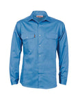 DNC Cotton Drill L/S Work Shirt with Gusset Sleeve (3209)