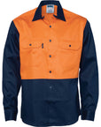 DNC Patron Saint Flame Retardant Two Tone L/S Drill Shirt (3406)