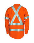 DNC Patron Saint Flame Retardant Arc Rated Closed Front Shirt With "X" Back 3M F/R R/Tape - L/S (3408)