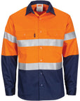DNC Paton Saint Flame Retardant 2 Tone Cotton Shirt With 3M F/R Tape - L/S (3409)