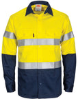 DNC Paton Saint Flame Retardant 2 Tone Cotton Shirt With 3M F/R Tape - L/S (3409)