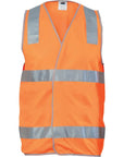 DNC Day/Night Safety Vest with Hoop & Shoulder Generic R/Tape (3503)