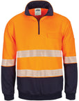 DNC Hivis Segment Taped 1/2 Zip Fleecy Windcheater (3529)