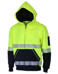 DNC Hivis Segmented Tape Full Zip Hoodie (3530)