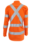 DNC Ladies HiVis 3 way vented "X" back & Bio-motion taped shirt (3544)