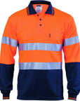 DNC HiVis D/N Cool Breathe Polo Shirt With CSR R/Tape - Long Sleeve (3716)
